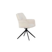 Svea Lucetta eetkamerstoel - boucle - wit