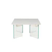Donata rechthoekige bijzettafel - 80 x 120 cm - glas
