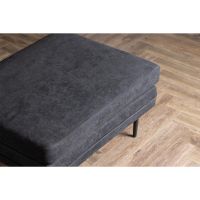 Svea Kira hocker - linnen - zwart