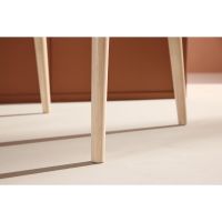 Ugo eetkamerstoel - rubberhout - whitewash