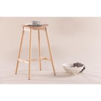 Nika barkruk 76 cm - rubberhout - naturel