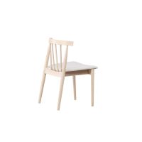 Ugo eetkamerstoel - rubberhout - whitewash