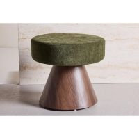 Svea Tanaka ronde poef - 48 cm - mokka