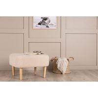 Svea Kai poef - teddy - beige