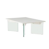 Donata rechthoekige bijzettafel - 80 x 120 cm - glas