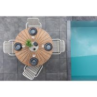 Tatiana ronde tuintafel - ø140 cm - naturel