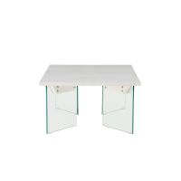 Donata rechthoekige bijzettafel - 80 x 120 cm - glas