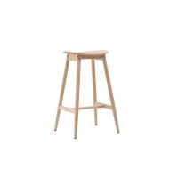 Nika barkruk 76 cm - rubberhout - naturel