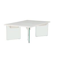 Donata rechthoekige bijzettafel - 80 x 120 cm - glas