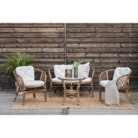 Svea Matteo loungeset - Loungestoelen walnoot - rattan