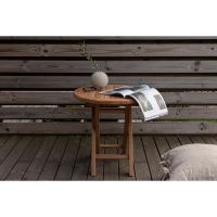 Svea Alina ronde bistrotafel - ø50 cm - teakhout - naturel