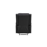 Svea Pino verstelbare fauteuil - lederlook - zwart