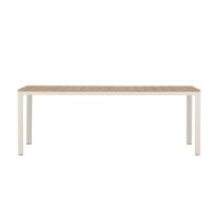Svea Mehmet tuintafel - 210 x 90 cm - beige/houtlook