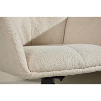 Svea Lucetta eetkamerstoel - boucle - wit