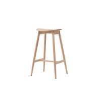 Nika barkruk 76 cm - rubberhout - naturel