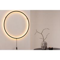 Mira ronde wandlamp - ø 100 cm - zwart