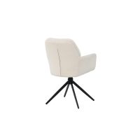 Svea Lucetta eetkamerstoel - boucle - wit