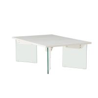 Donata rechthoekige bijzettafel - 80 x 120 cm - glas