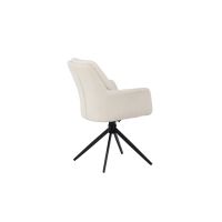 Svea Lucetta eetkamerstoel - boucle - wit