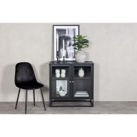 Svea Noma vitrinekast - 85 x 85 cm - zwart