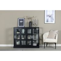 Svea Pesro vitrinekast - 120 x 95 cm - zwart