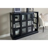 Svea Pesro vitrinekast - 120 x 95 cm - zwart