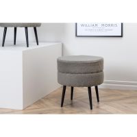 Svea Zane hocker - teddy - grijs