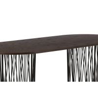 Svea Seko deens ovale eettafel - 220 x 100 cm - mokka