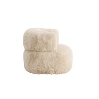 Sofia fauteuil - fake fur - off white