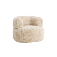 Sofia fauteuil - fake fur - off white