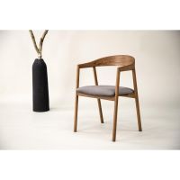 Svea Zako eetkamerstoel - eiken & velvet