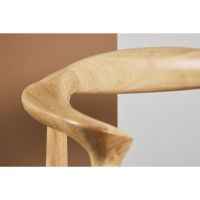 Svea López eetkamerstoel - rubberhout en touw