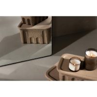 Cecilia spiegel gebogen - 66 x 193 cm - zwart