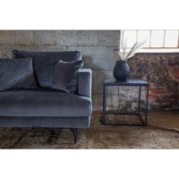 Ruma fauteuil - velvet - donkergrijs