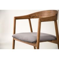 Svea Zako eetkamerstoel - eiken & velvet