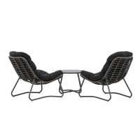 Mustafa loungeset - grijs/zwart