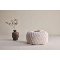 Svea Turner poef - ø60 cm - créme