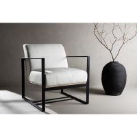 Svea Fino fauteuil - linnen - off white