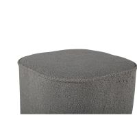 Svea Arlo poef - teddy - grijs