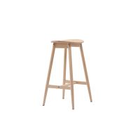 Nika barkruk 76 cm - rubberhout - naturel