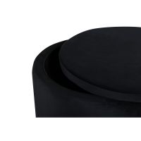 Svea Blaze poef - velvet - zwart