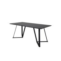 Svea Mako rechthoekige eettafel - 180 x 90 cm - zwart