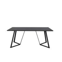 Svea Mako rechthoekige eettafel - 180 x 90 cm - zwart