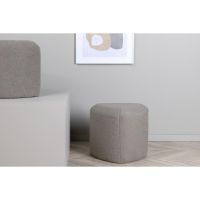 Svea Troy poef - teddy - grijs