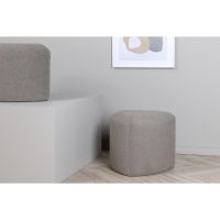 Svea Troy poef - teddy - grijs