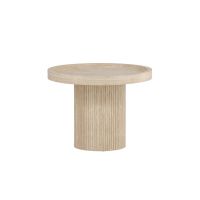 Bjørn ronde bijzettafel - ø60 cm - travertinlook