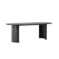 Svea Silvio ovale eettafel - 100 x 220 cm - zwart