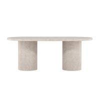 Svea Antonio ovale eettafel - 100 x 200 cm - marmerlook