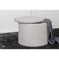 Svea Blaze poef - teddy - grijs