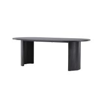 Svea Silvio ovale eettafel - 100 x 220 cm - zwart
